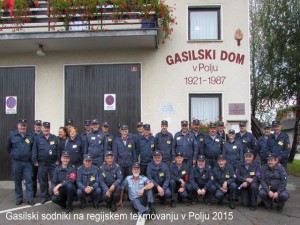 2015 Gasilski sodniki na regijskem tekmovanju v Polju 2015